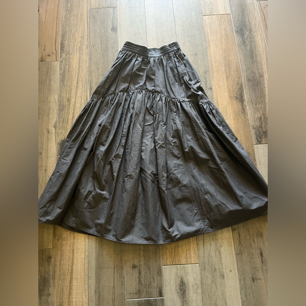 Japanese bland Ungrid asymmetrical Gathered line Skirt